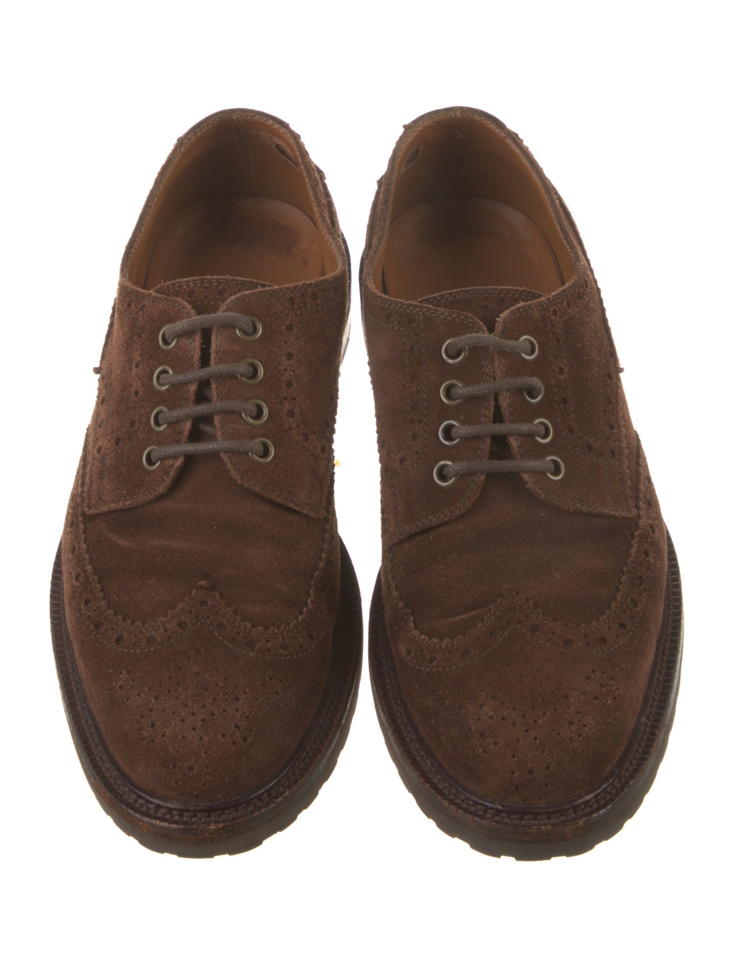 Brunello Cucinelli Suede Eyelet Trim Brogues